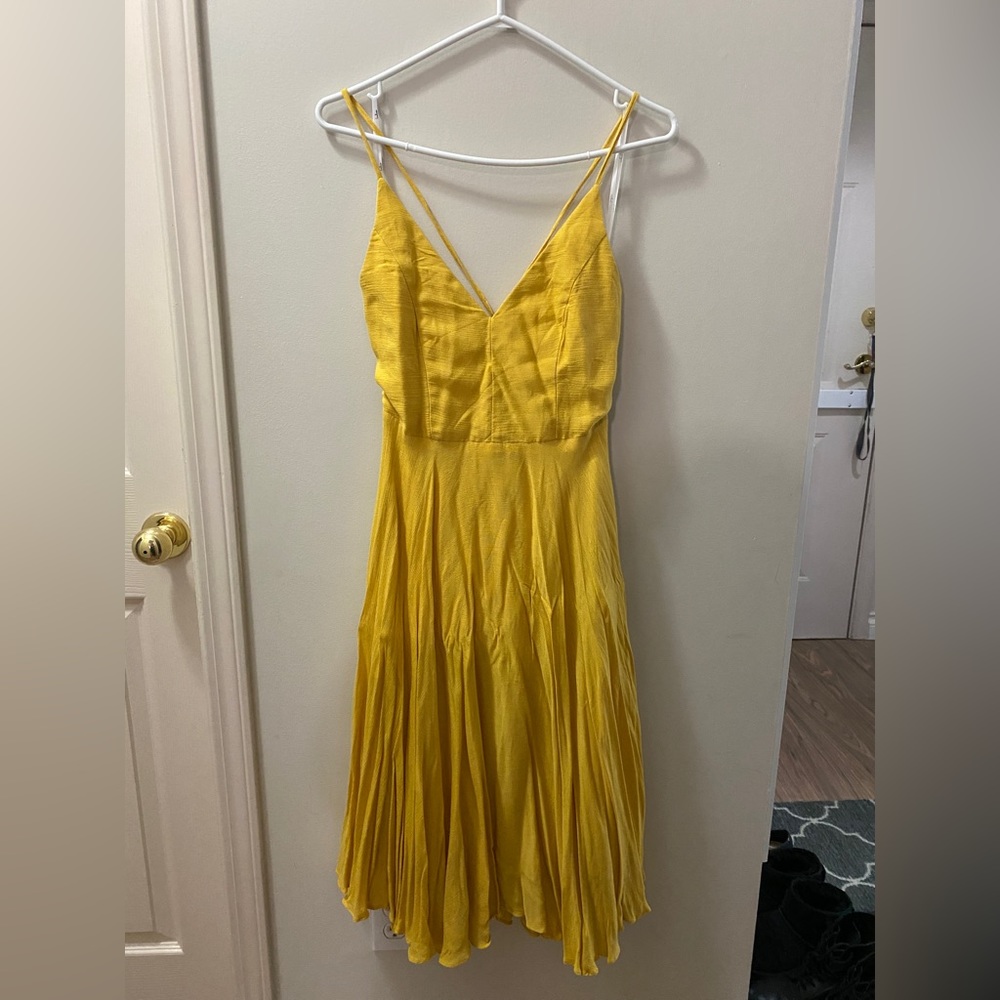Romwe Yellow Sun Dress